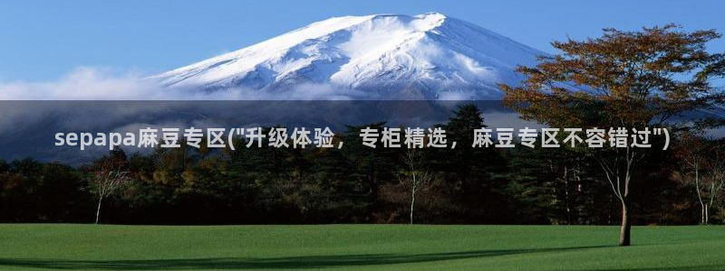 麻豆专区：sepapa麻豆专区(\